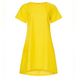 Osman Yousefzada collective Yellow T-Shirt Dress cotton crew neck short sleeve 2
